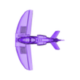 ZeroII.stl Zero spacefighter (wider wing)