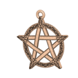 91.png Ireland style Pentagram for magic Protection  witch  Pendant neck necklace earing  keychain pt-11 3d-print and cnc