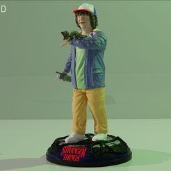 1.jpg 3D file STRANGER THINGS DUSTIN 3DMODEL SABIOPRODS 3D print model・Design to download and 3D print