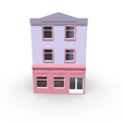 4.png Two Floor Building House with Shop