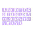 GRF FONT A-TEAM 66X66 TRO (1).stl FONTS FONTS TYPOGRAPHY ALPHABET MODEL A-TEAM SEPARATE LETTER BY LETTER FILES