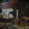 Miniature-Early-1900-Room-4.jpg MINIATURE Classic CHAIR | Witch's Room Miniature Furniture Collection