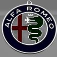 BRYLOCZEK ALFA.jpg Fichier STL gratuit PENDENTIF ALFA ROMEO・Design pour impression 3D à télécharger
