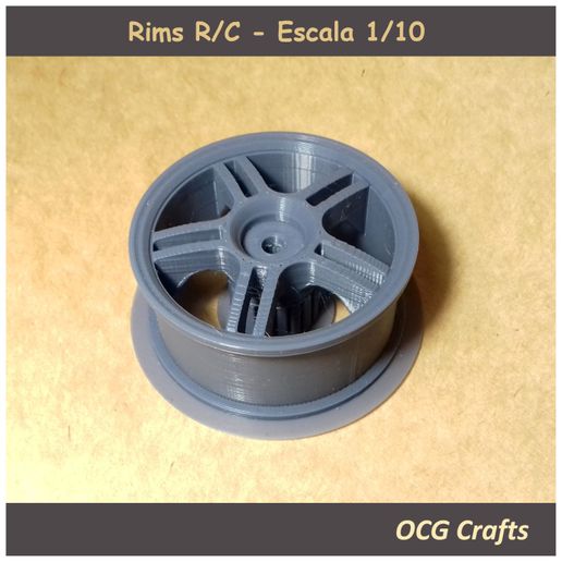 ⭐ Star Rims R/C Scale 1/10・Free STL File for 3D printing・Cults