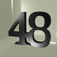 CC48.png House number, house numbered N°48