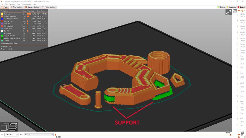 slicer.jpg Télécharger fichier STL gratuit Mousqueton à vis • Objet pour imprimante 3D, henriquenatalino