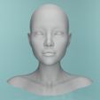 head0.jpg 3D HEAD FACE FEMALE CHARACTER FEMALE TEENAGER PORTRAIT DOLL BJD LOW-POLY 3D MODEL
