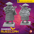 Shamisen-Musician.png Samurai Skeleton Warrior FREE STL