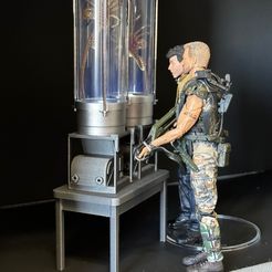 b0e15db8-5213-4466-aa5f-30596be2e537.jpeg 3D-Datei Aliens Stasis Lab Tisch, Ständer und Motor/Pumpe kostenlos・3D-druckbares Modell zum herunterladen