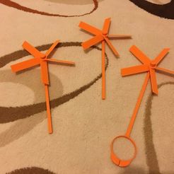 IMG_3390.JPG Free 3D file Wind Propeller For Kids / Rüzgar Gülü・Template to download and 3D print
