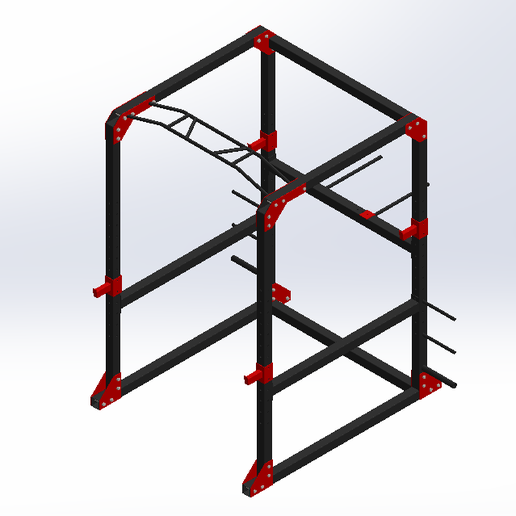 ⚽ 3D model of a power rack・ 3D File for 3D printing and CNC machining ...