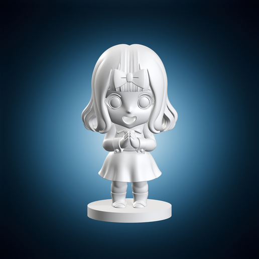 Chika Fujiwara Anime Chibi 3D Model