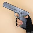 IMG_3751.jpg Pistol Colt M1911 Prop removable magazine practice fake training gun