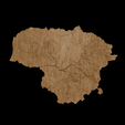 3.png Topographic Map of Lithuania – 3D Terrain