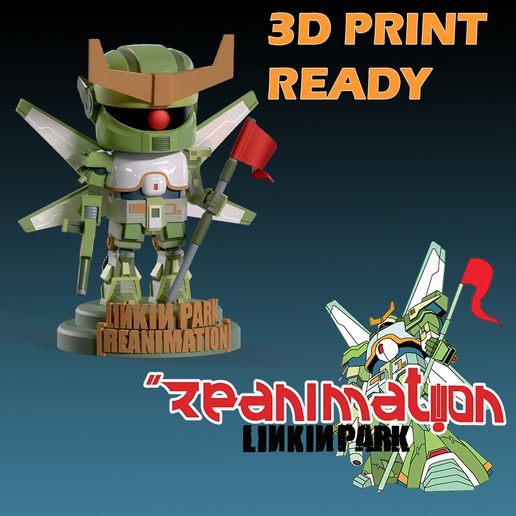 🤖 LINKIN PARK-reanimation robot・ 3D File for 3D printing・Cults