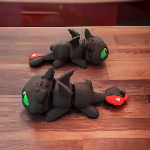 Photo-2.png Flexi Articulating Toothless ( Llavero incluido )