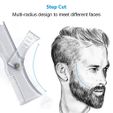 stencil template for beard - 03 v18-02-03.jpg Adjustable Rotating Men Beard Shape Styling Template Comb All-In-One Beard Stencil sc-03 3d print cnc