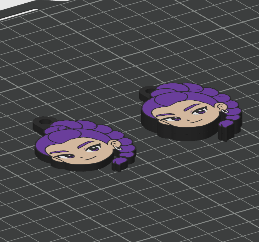 Kpop-Rumi-3.png Rumi Kpop Demon Hunter Keychain x 2 (One and Mirror Sided versions) Kpop Demon Hunters Keychains Collection –  4 Color 3MF for AMS Printers