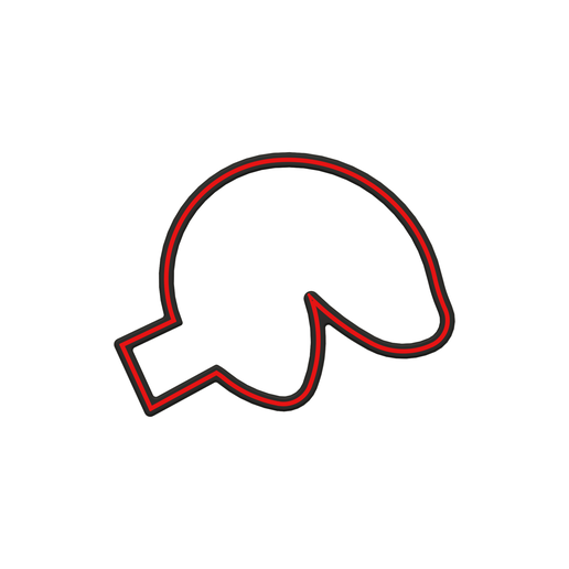 Fortune Cookie Cookie Cutter STL File - 4 inches