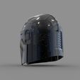 0_30.jpg Star Wars The Mandalorian Damaged Helmet 3D print model Cosplay