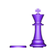 CHESS king separated.stl KING chess piece
