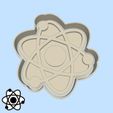 60-1.jpg Science and technology cookie cutters - #60 - atom (style 1)