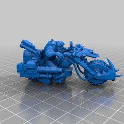 dd5a3e3a43d5bc2636c48dbb1933b435_display_large.jpg Download free STL file Ork biker of war • 3D printing template, KarnageKing