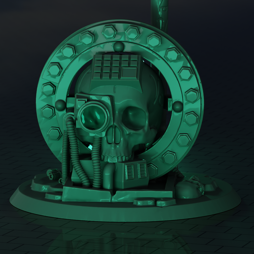 render_marquer_2.png Porte-bannière Servo-Skull Grimdark GRATUIT - Marqueur d'objectif