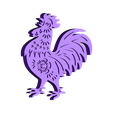 rooster.stl Rooster - Celebrating Chinese New Year 2017