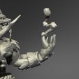DETALLE IMP.jpg Werewolf Shaman 3D print model