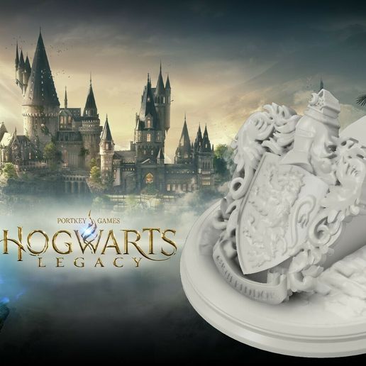 Hogwarts Legacy - Gryffindor PS5-PS4-XBOX controller stand 3D print model