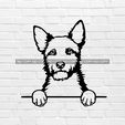 murbrique.jpg Australian Terrier DOG WALL ART 2D DECORATION