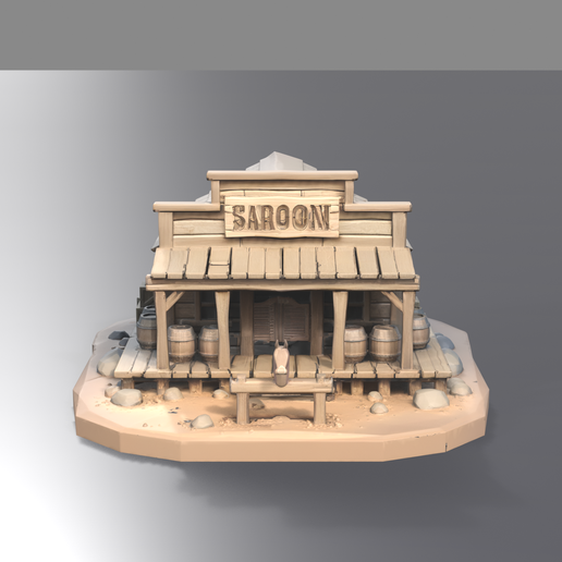 Wild West Saloon Diorama