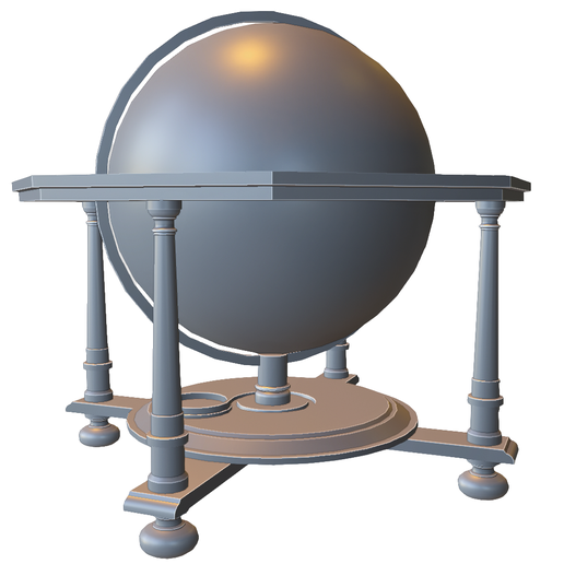 Vintage Scientific Globe Display Stand