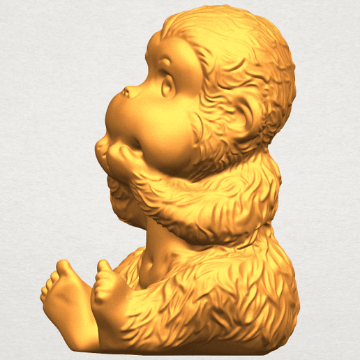 A03.png Download free file Monkey A04 • 3D printing template, GeorgesNikkei