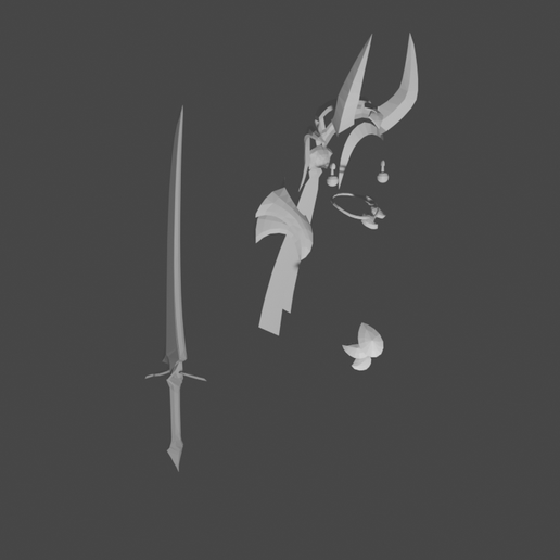 irelia spirit blossom cosplay 3D model