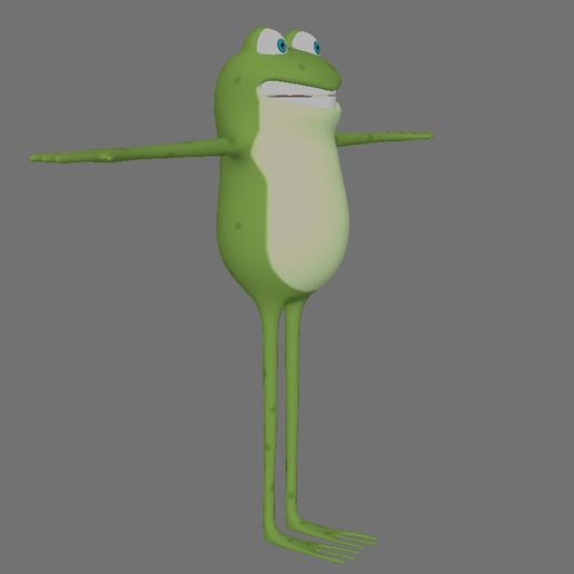 Download OBJ file Low Poly Frog model • 3D printing object ・ Cults