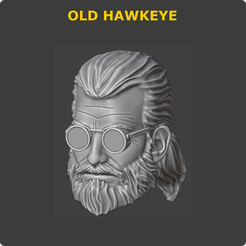 OLD HAWKEYE STL file 1:12 Marvel Legends Old Hawkeye・3D print model to download, 3DDios