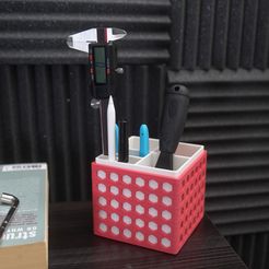 NO [0)= = 7A 3D file Desktop Organizer STLs (Color Customizable)・3D printable design to download