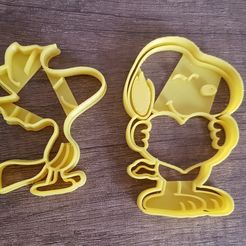 20181006_185036.jpg STL file Snoopy x2 cookie cutter・3D printer model to download