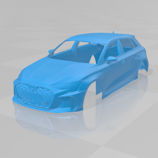 Audi RS3 Sportback 2025 - Body Car STL Model 3D model