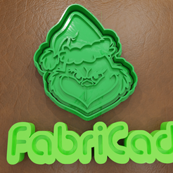 render-grinch-cults.png Grinch Cookie Mold 100 mm
