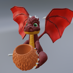 Cover.png STL-Datei Artikelhalter für Baby-Drachen・Design für den 3D-Druck zum Herunterladen