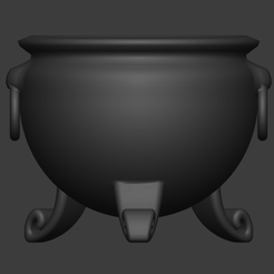 Cauldron-01.png Free 3D file Iron Cauldron・3D printing template to download, LordInvoker