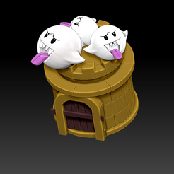 Screenshot (136).png Fichier OBJ super mario-boo piggy bank・Modèle à télécharger et à imprimer en 3D
