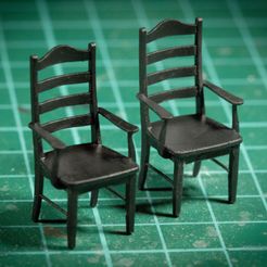 05.jpg CHAIR - 3D PRINTABLE 1-35 SCALE ACCESSORY FOR DIORAMAS