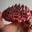 Sandcastle-Miniature-Printed-in-Silk-Rainbow-PLA.jpg 3D Scanned Sandcastle in Torremolinos
