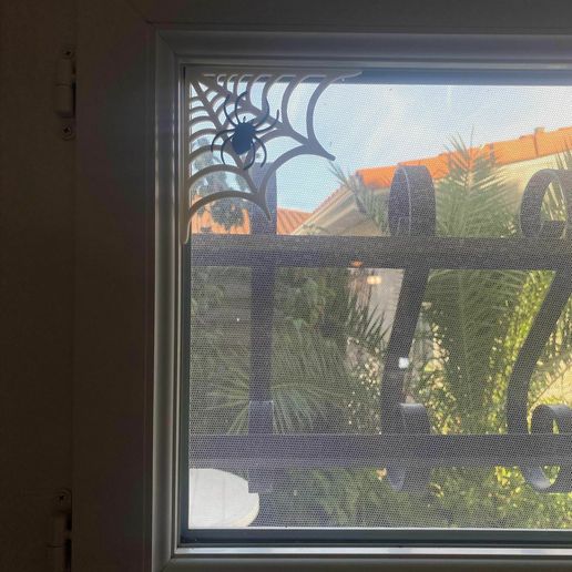 🪟 Window deco Spiderweb・Free STL File for ・Cults