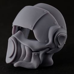 3D MASK 004 Retro-Raumfahrtmaske im Fallout-Stil