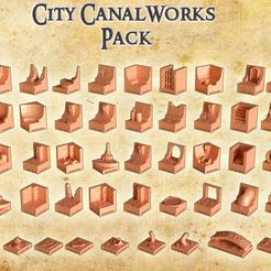 City-CanalWorks-re-1.jpg 3D file City Canal Works 28 mm Tabletop Terrain・3D printable model to download